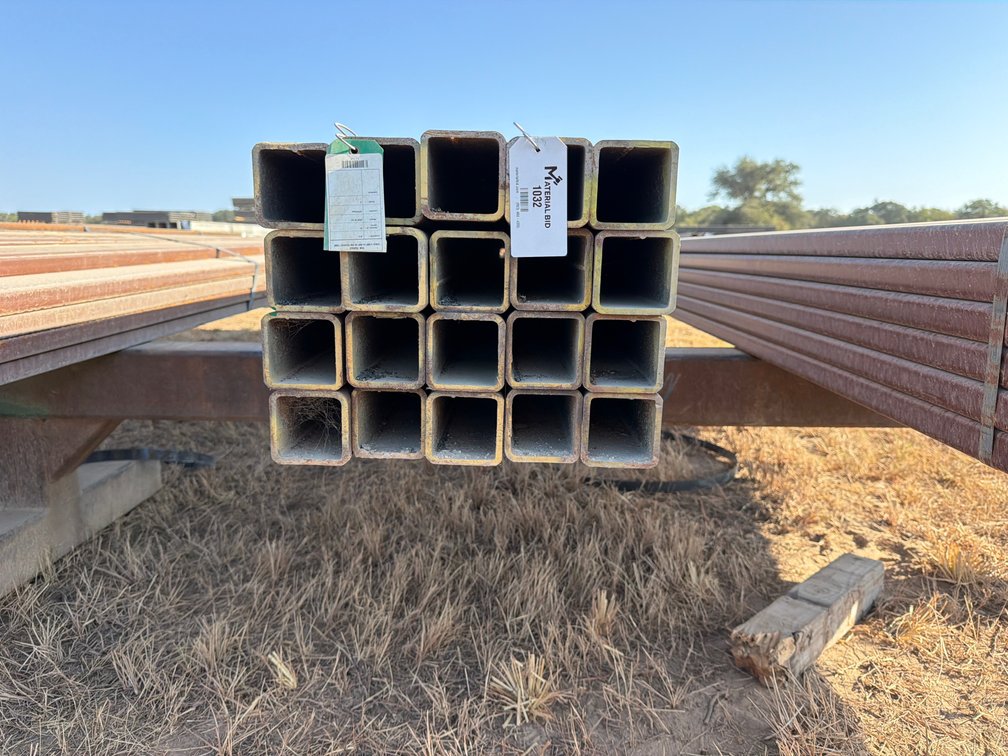 3" x 3" x .250" Square Tube - 20 pcs - 18' Lengths