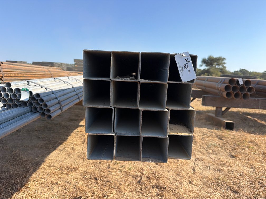 4" x 4" x .109" Galvanized Square Tube - 16 pcs - 24' Lengths