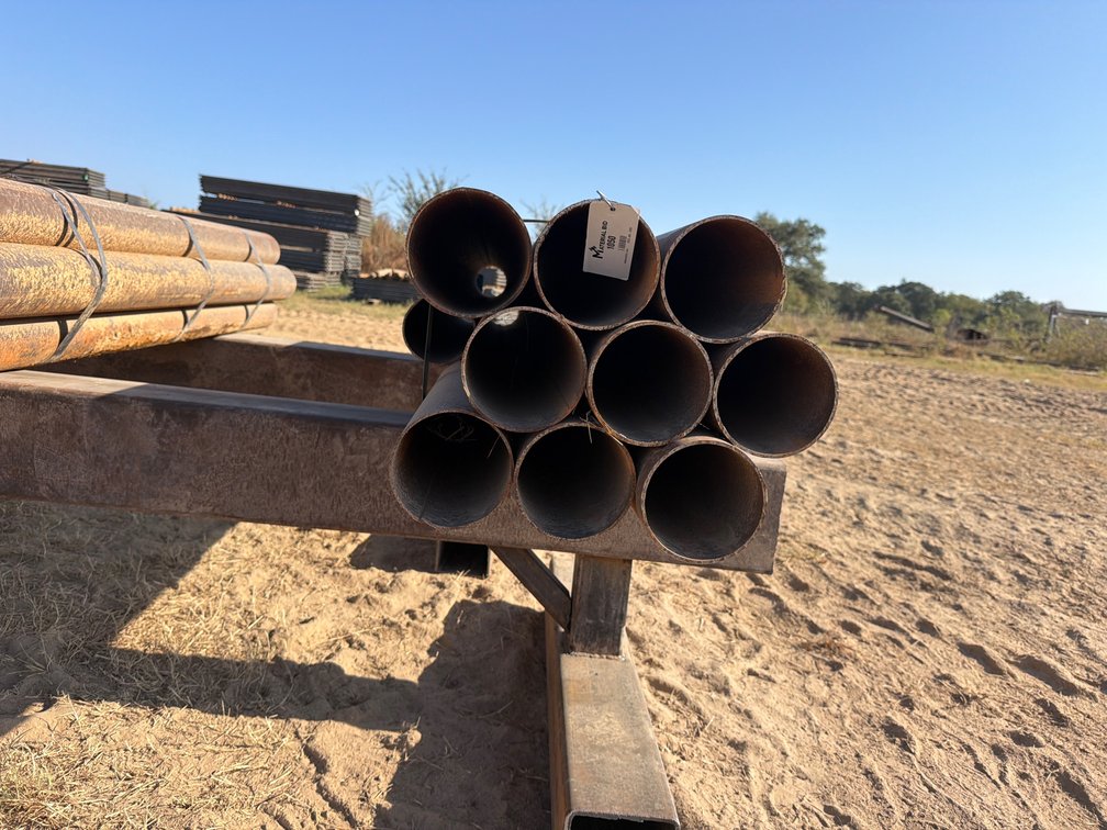 5" OD x .148" Wall Round Pipe - 10 pcs - Mixed 6'-8' Lengths