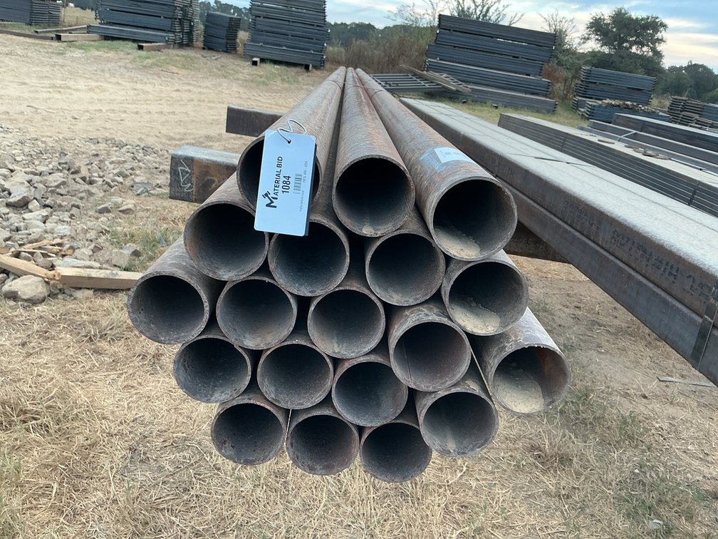 3.5" OD x .120" Wall Round Pipe - 19 pcs - 21' Lengths