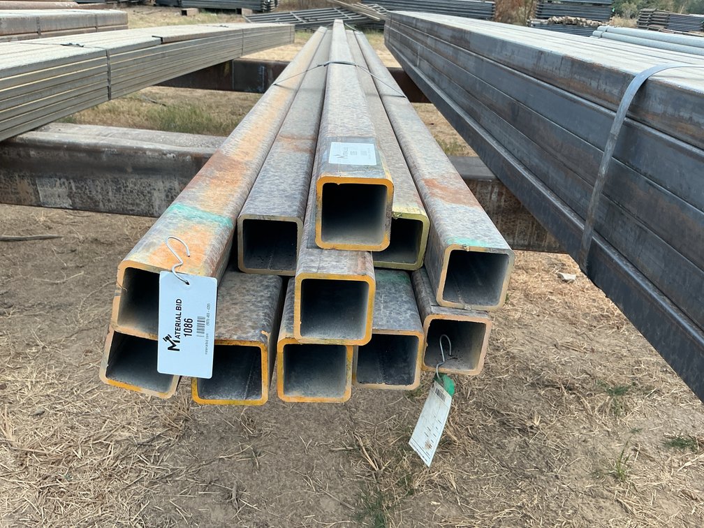 3" x 3" x .250" Square Tube - 11 pcs - 18' Lengths