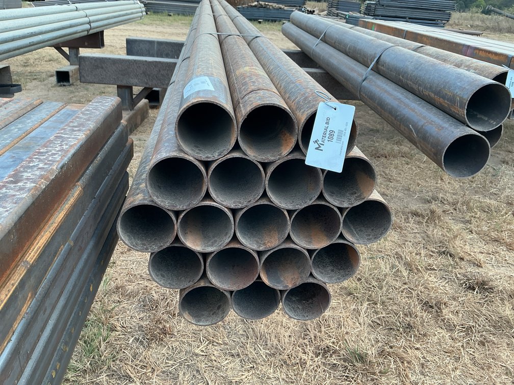 3.5" OD x .120" Wall Round Pipe - 19 pcs - 21' Lengths
