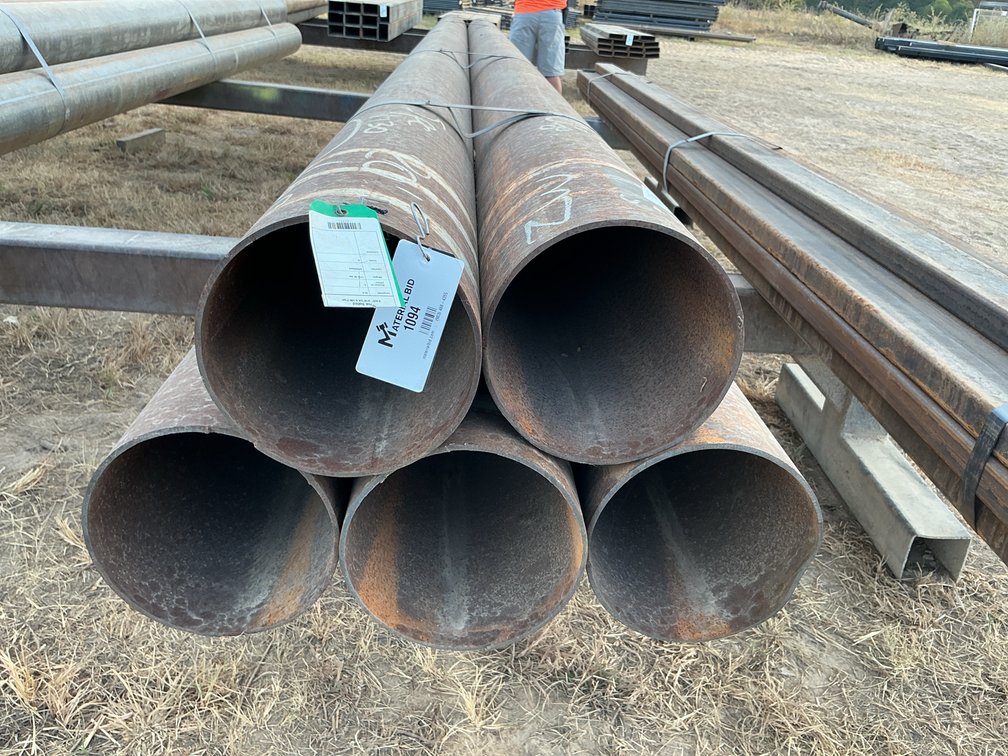 8.625" OD x .188" Wall Round Pipe - 5 pcs - 20' Lengths