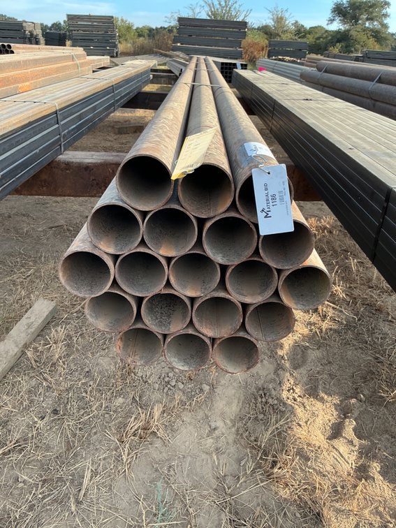 3.5" OD x .120" Wall Round Pipe - 19 pcs - 21' Lengths