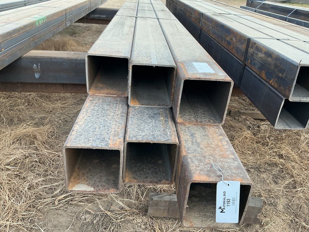 6" x 6" x .250" Square Tube - 6 pcs - Mixed 22'-23' Lengths