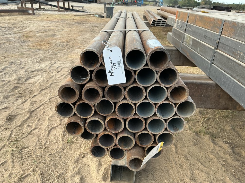 2.375" OD x .218" Wall Round Pipe - 37 pcs - 7'6" Lengths