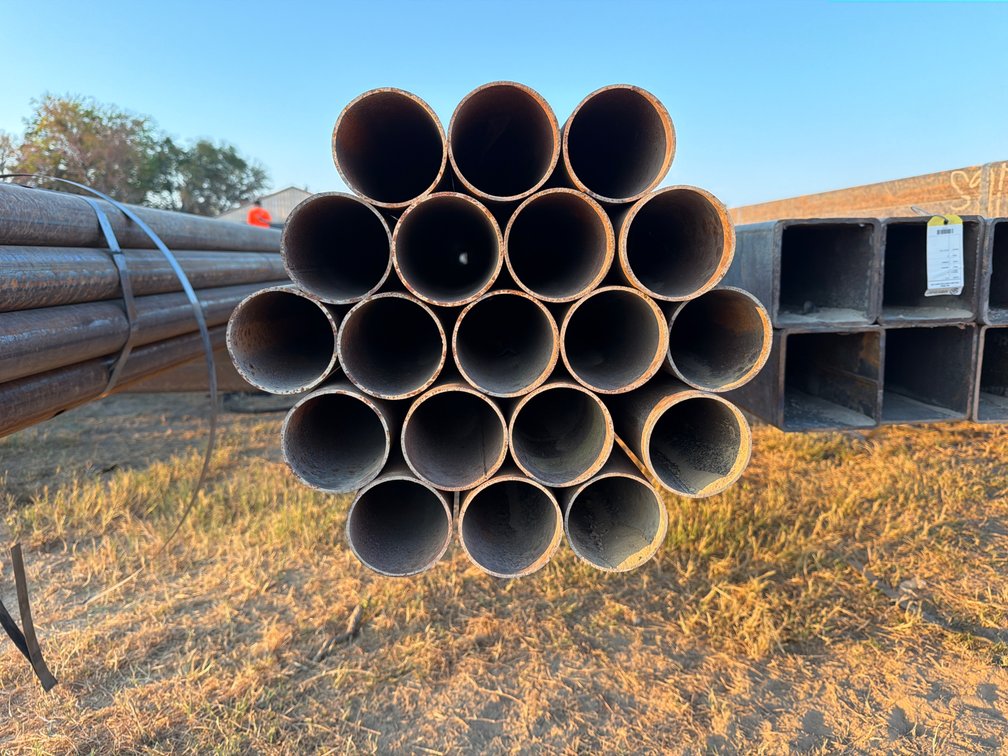 3 1/2" x .120" Round Pipe - 19 pcs - 21' Lengths
