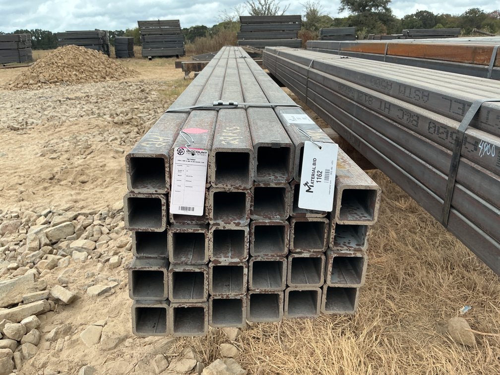 2.5" x 2.5" x .250" Square Tube - 29 pcs - 24' Lengths