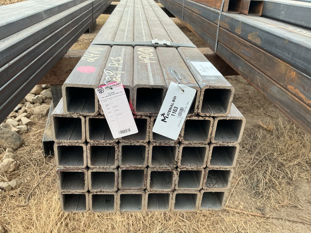2.5" x 2.5" x .250" Square Tube - 29 pcs - 24' Lengths