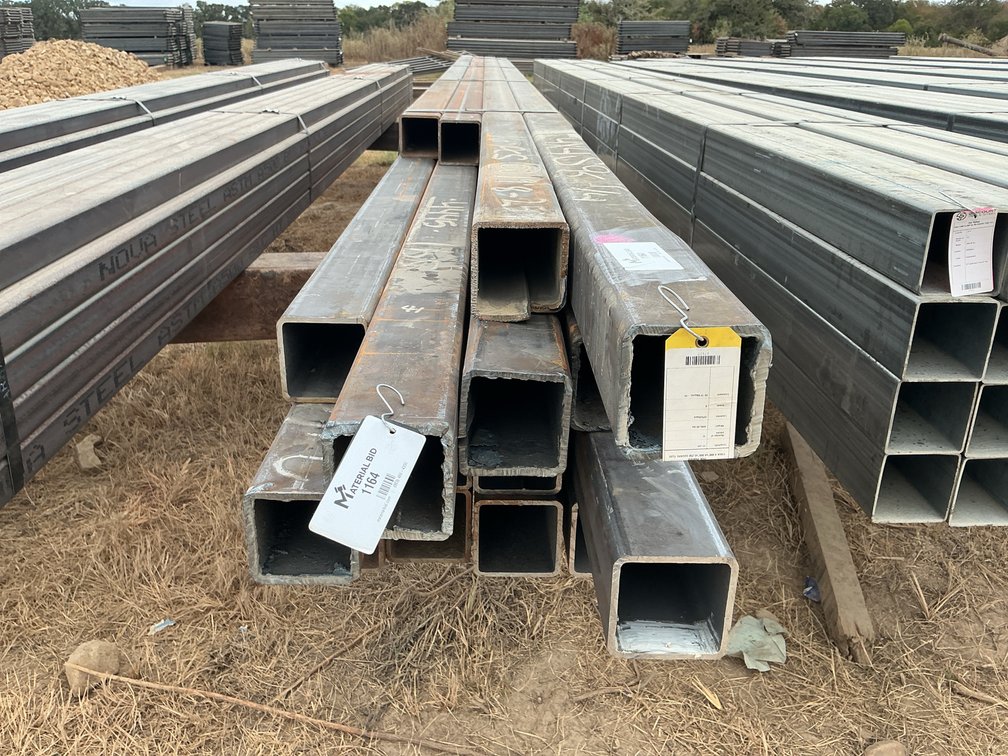 4" x 4" x .250" Square Tube - 16 pcs - Mixed 19'8"-25' Lengths