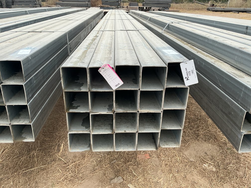 4" x 4" x .109" Galvanized Square Tube - 20 pcs - 28'9" Lengths