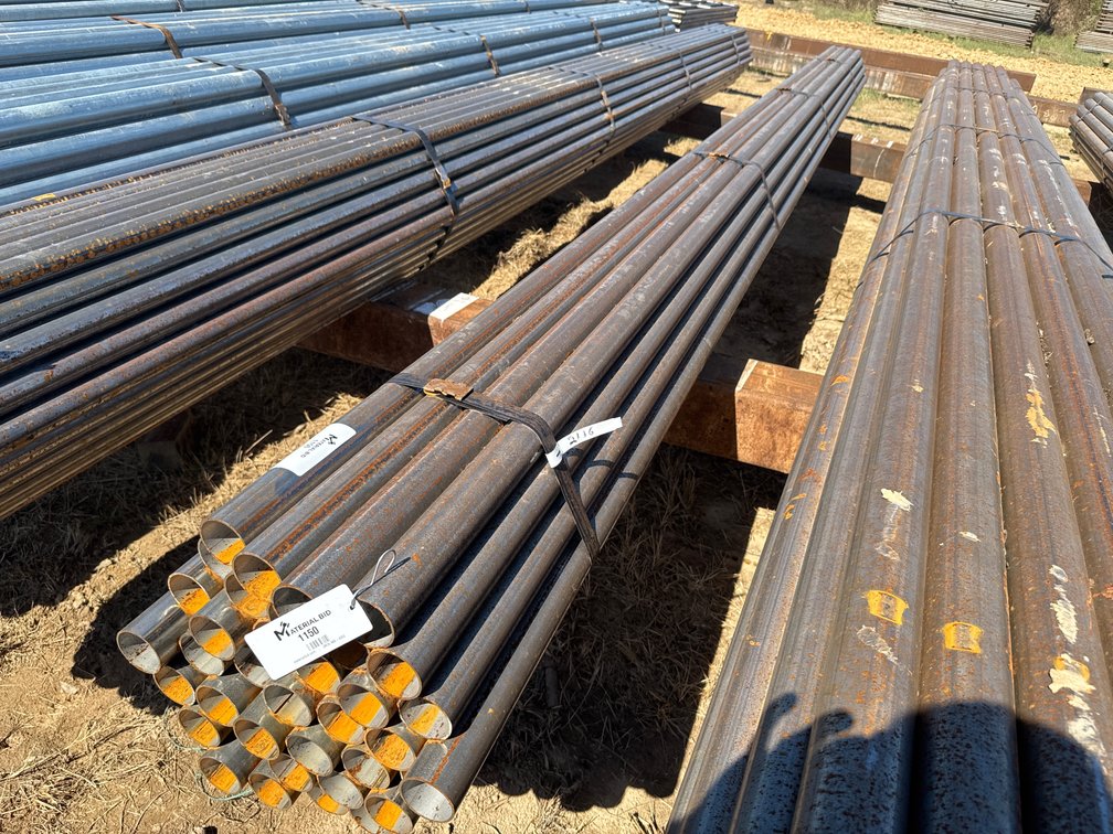 2.375" OD x .109" Wall Round Pipe - 37 pcs - 21' Lengths
