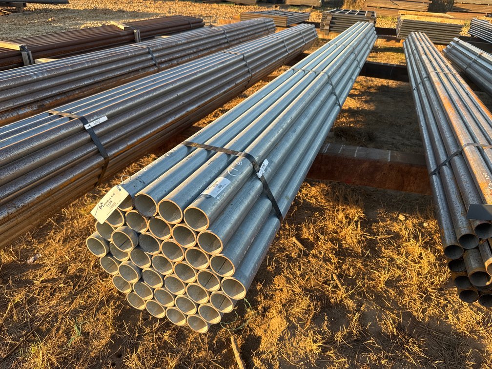 2.875" OD x .165" Wall Galvanized Round Pipe - 37 pcs - 21'6" Lengths
