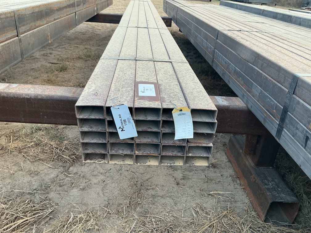 1.5" x 3" x .083" Wall Red Iron Rectangular Tube - 25 pcs - 24' Lengths