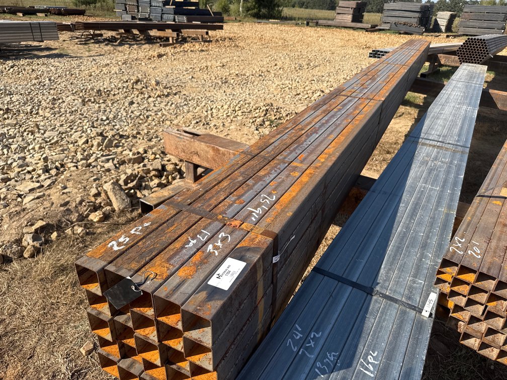 3" x 3" x .095" Square Tube - 25 pcs - 25'9" Lengths