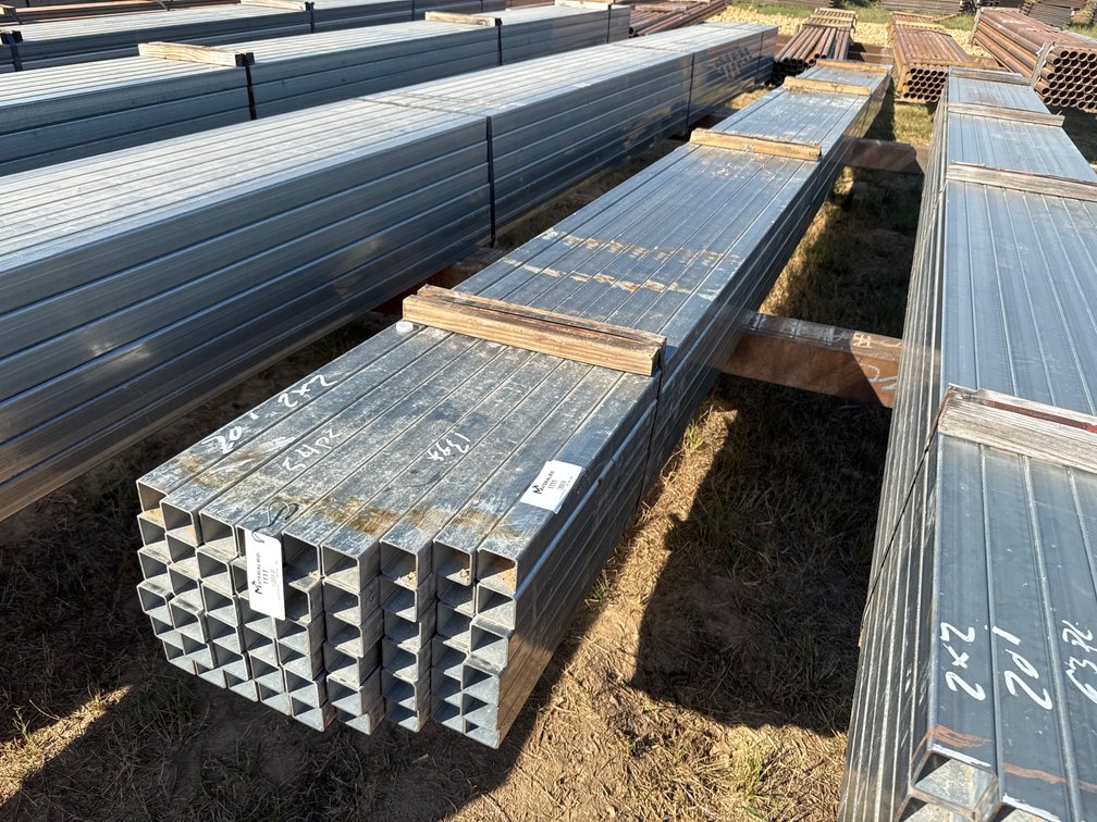 2" x 2" x .095" Galvanized Square Tube - 54 pcs - 20' Lengths