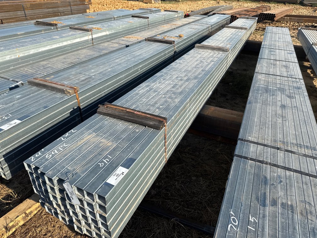 2" x 2" x .083" Galvanized Square Tube - 54 pcs - 24' Lengths