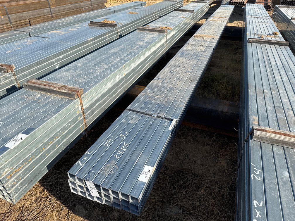 2" x 2" x .095" Galvanized Square Tube - 24 pcs - 24' Lengths