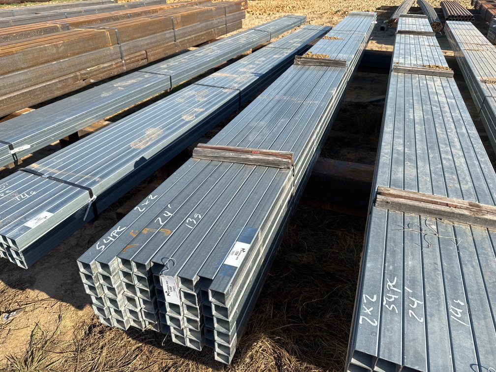 2" x 2" x .095" Galvanized Square Tube - 54 pcs - 24' Lengths