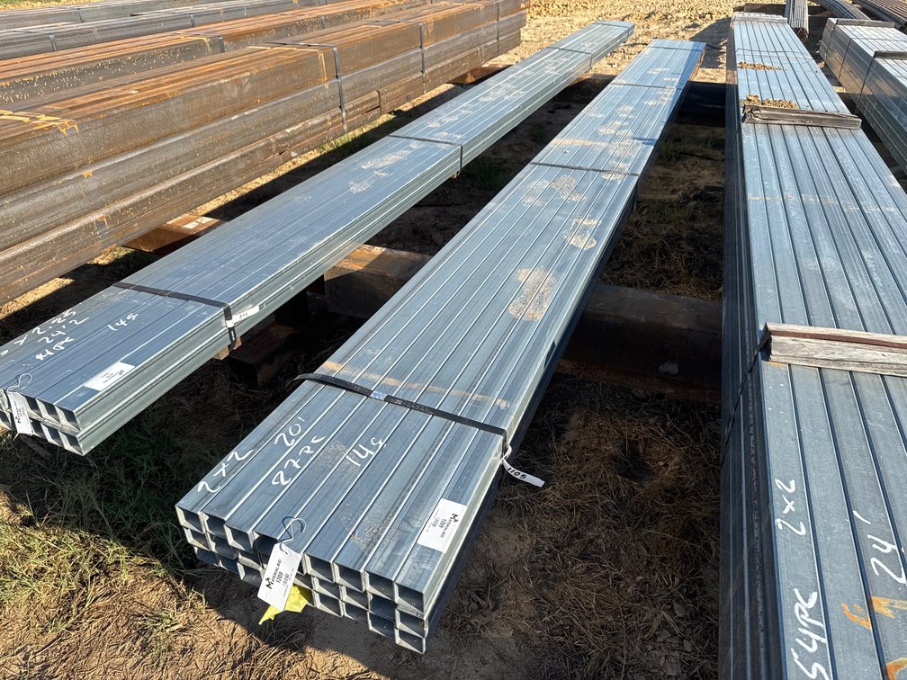 2" x 2" x .083" Galvanized Square Tube - 27 pcs - 20' Lengths