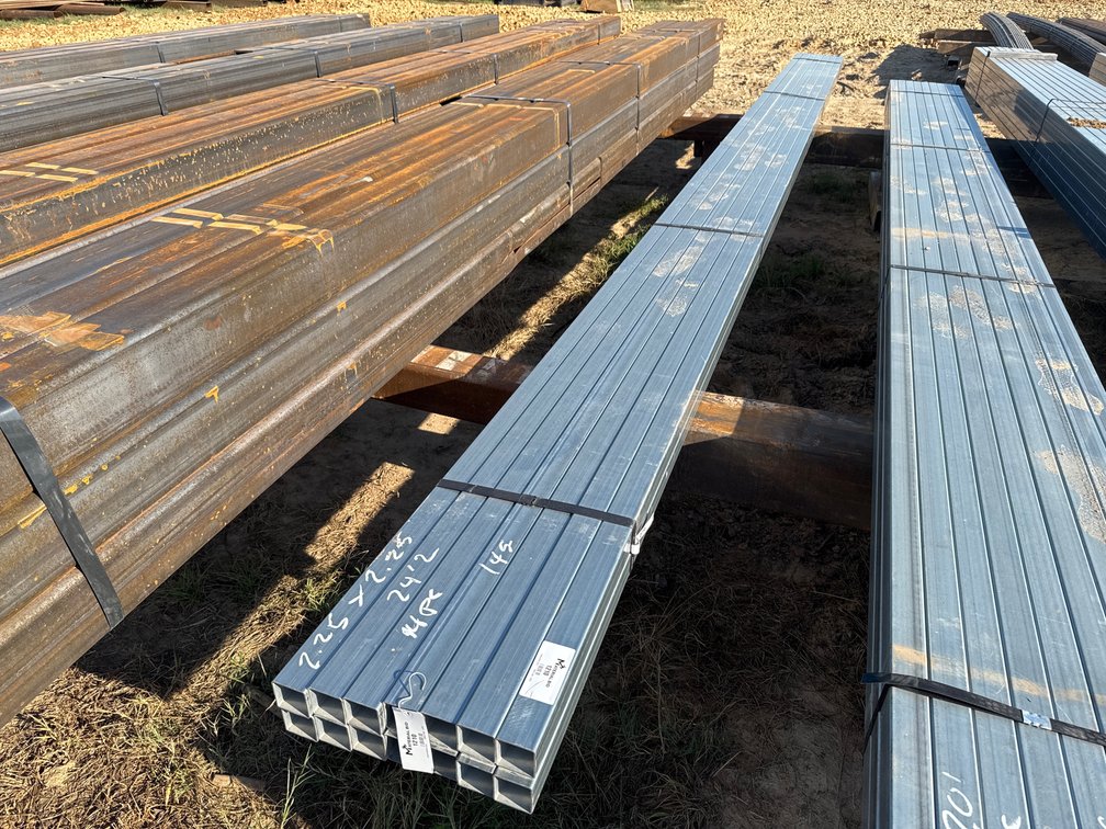 2.25" x 2.25" x .083" Galvanized Square Tube - 14 pcs - 24'2" Lengths