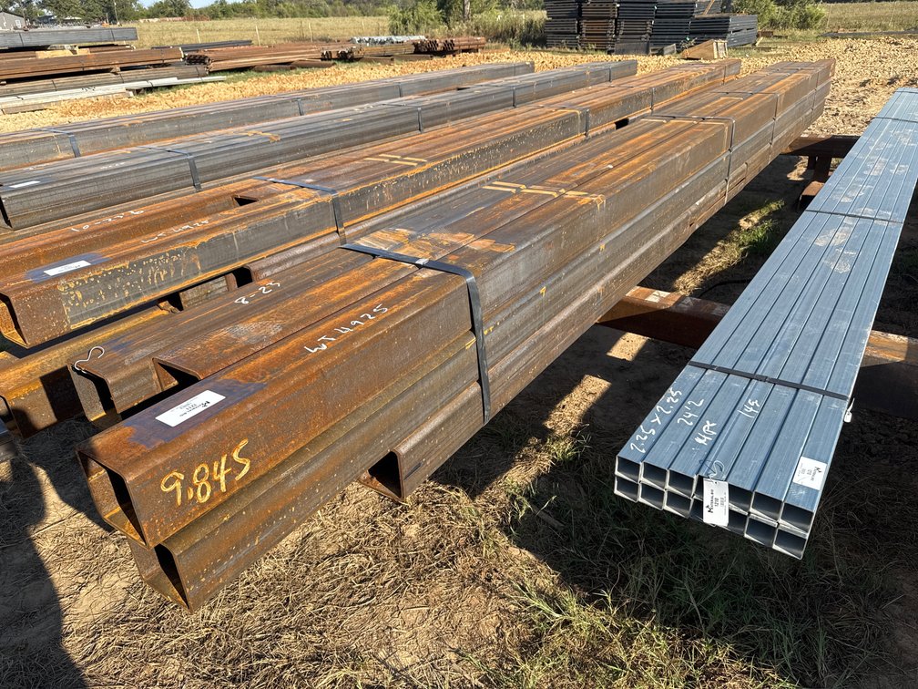 6" x 6" x .375" Square Tube - 9-10 pcs - Mixed 8'-23' Lengths
