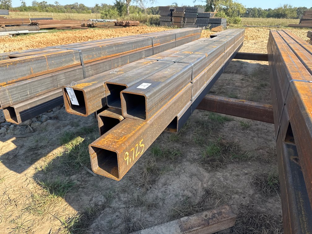 6" x 6" x .375" Square Tube - 9-10 pcs - Mixed 8'-23' Lengths