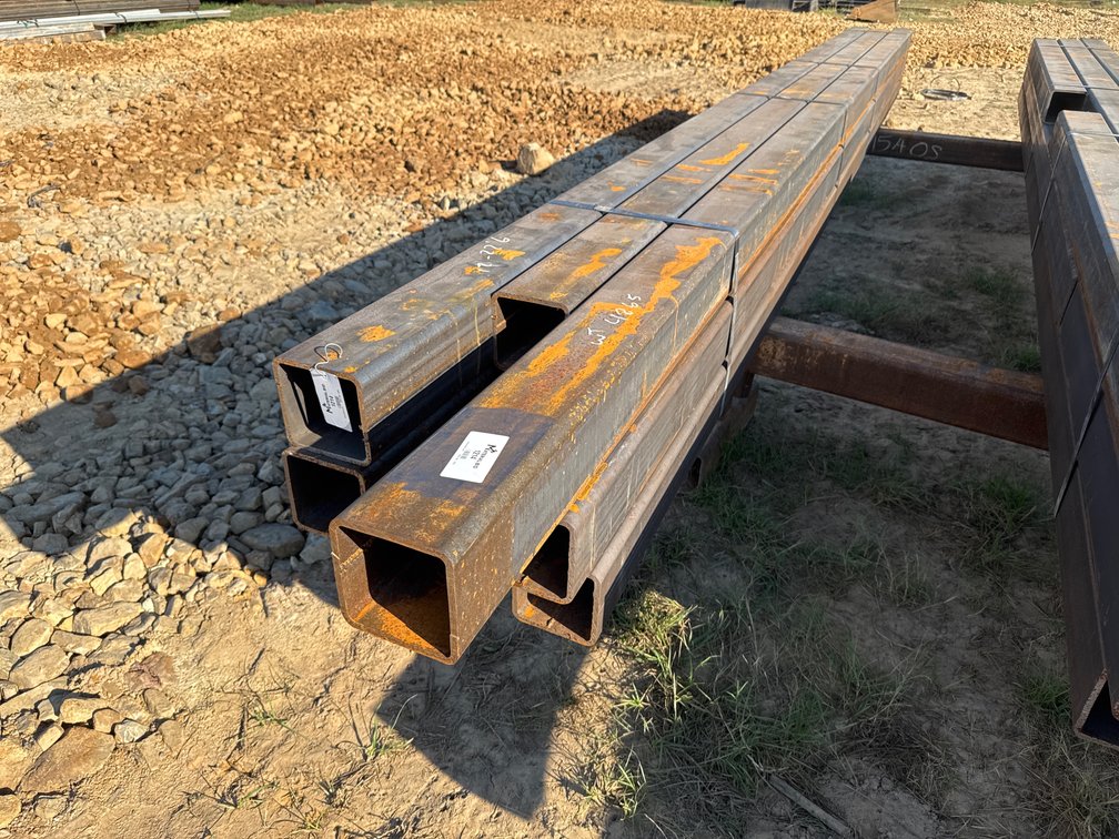 6" x 6" x .375" Square Tube - 9-10 pcs - Mixed 12'-22'6" Lengths