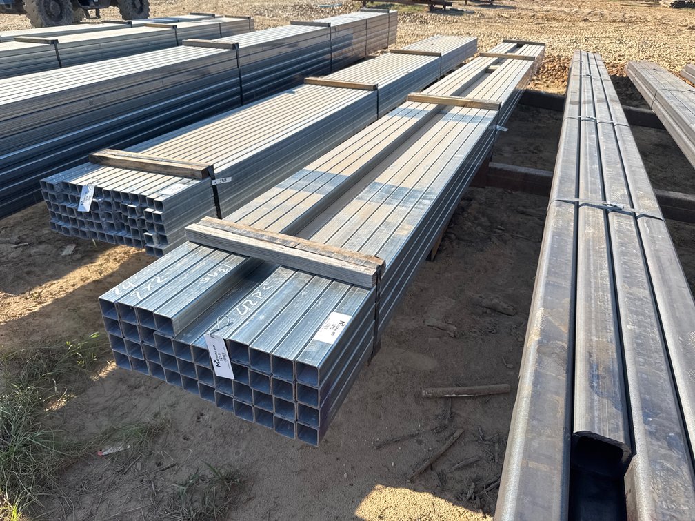 2" x 2" x .095" Galvanized Square Tube - 42 pcs - 24' Lengths