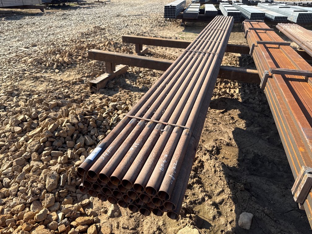 2.5" OD x .120" Wall Round Pipe - 34 pcs - 22'4" Lengths