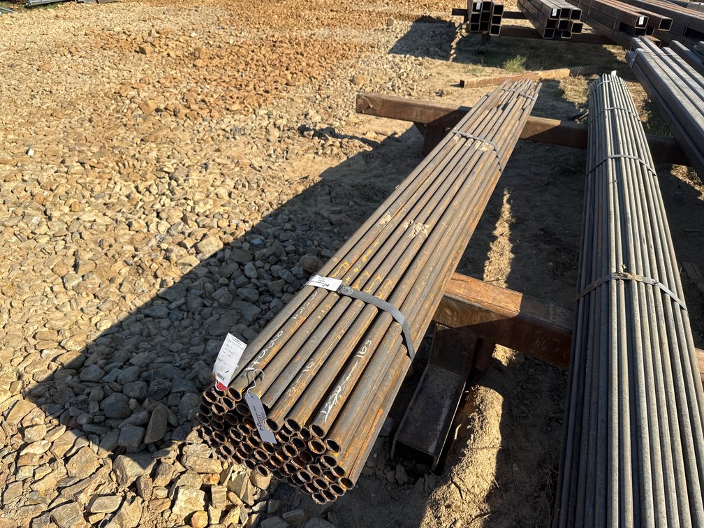 1.313" OD x .133" Wall Round Pipe - 70 pcs - Mixed 8'-16' Lengths