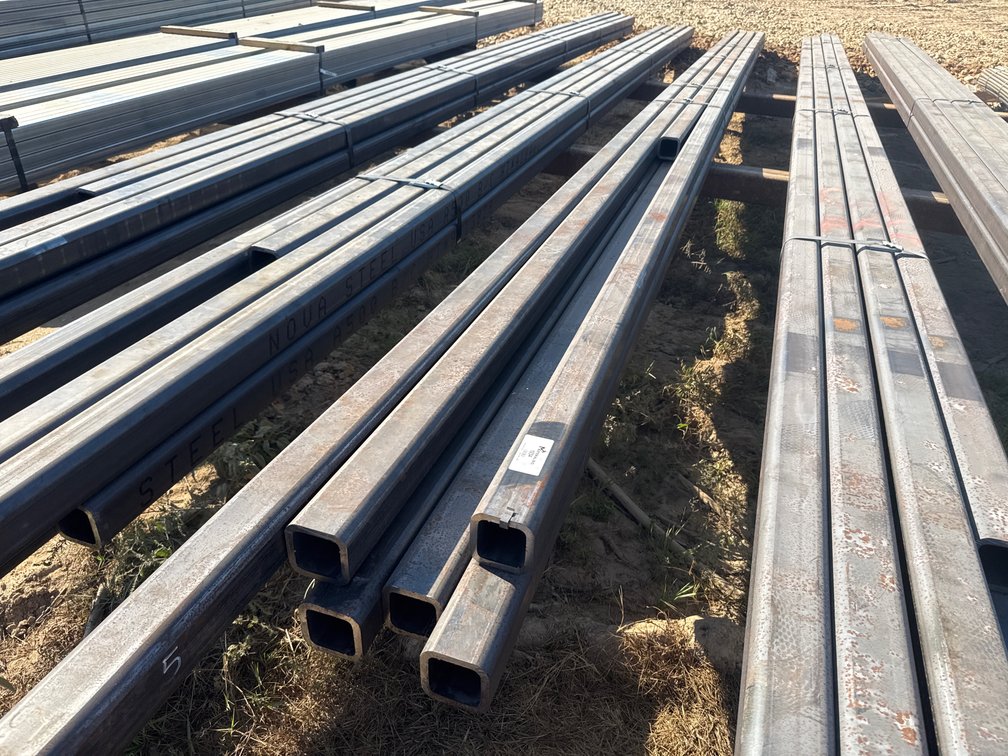 4" x 4" x .500" Square Tube - 8 pcs - Mixed 23'10"-35' Lengths