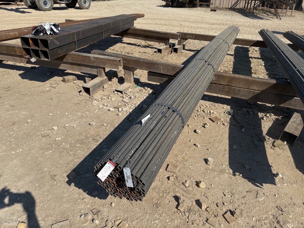1.05" OD x .120" Wall Round Pipe - 102 pcs - Mixed 18'6"-24' Lengths