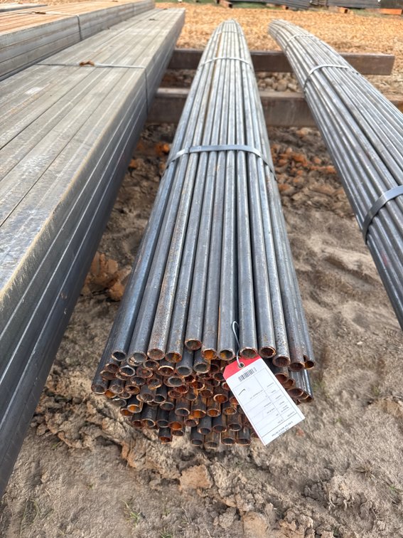 .85" OD x .109" Wall Round Pipe - 100 pcs - Mixed 19'8"-21' Lengths