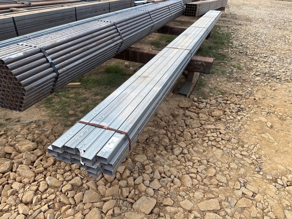 2" x 3" x .083" Wall Galvanized Rectangular Tube - 17 pcs - 25' Lengths