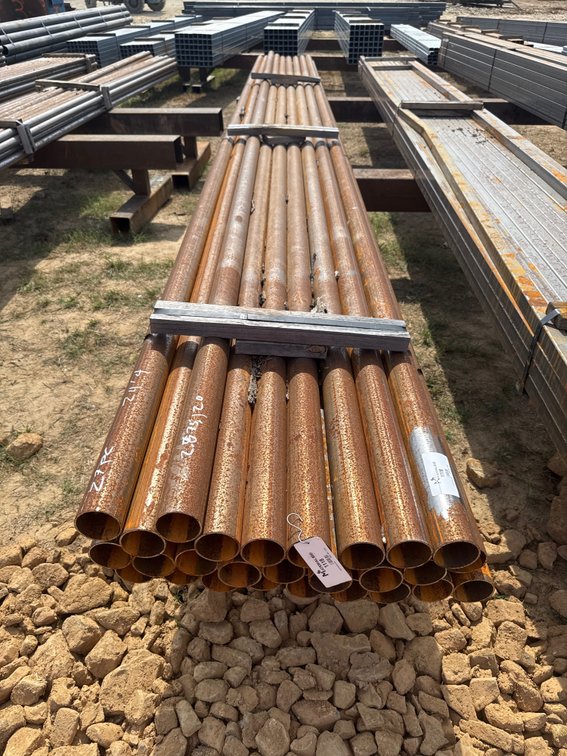 2.875" OD x .120" Wall Round Pipe - 27 pcs - 24'4" Lengths