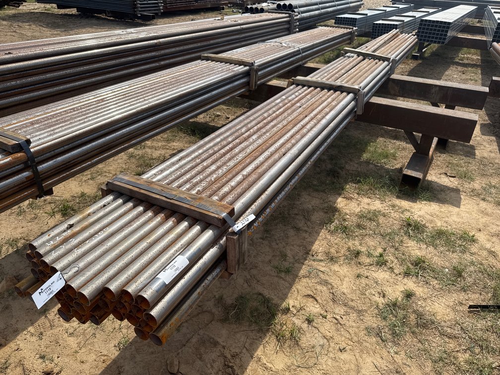 2" OD x .100" Wall Round Pipe - 42 pcs - 23'3" Lengths