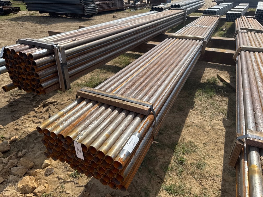 2" OD x .100" Wall Round Pipe - 53 pcs - 22'3" Lengths