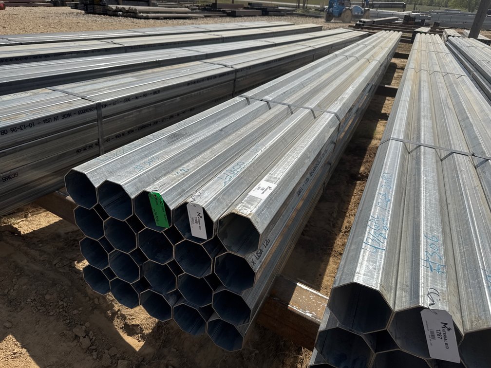 4.75 x 12ga octagon tibe galvanized