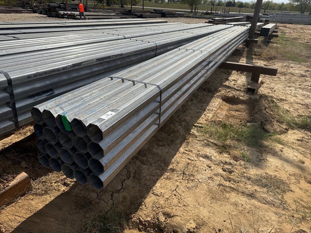 4.75 x 12ga octagon galvanized tube