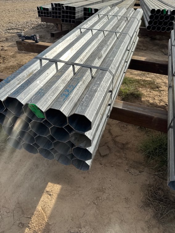 4.75 x 12ga galvanizec octagon tibing