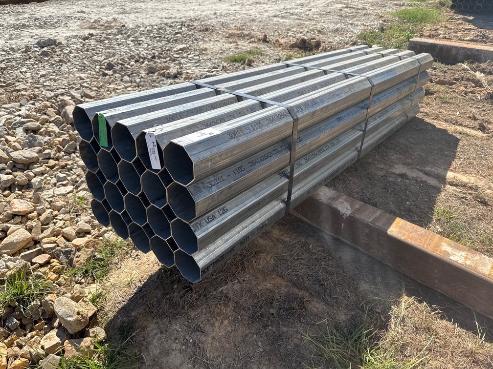 4.75" x .109" Wall Galvanized Octagon Tube - 20 pcs - 8' Lengths