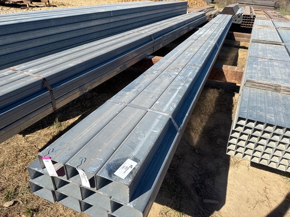 4" x 6" x .120" Wall Galvanized Rectangular Tube - 11 pcs - 26'6" Lengths