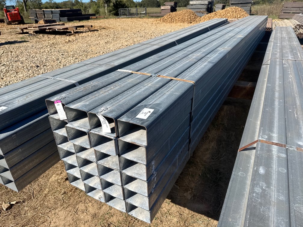 4" x 6" x .134" Wall Galvanized Rectangular Tube - 24 pcs - 26'6" Lengths