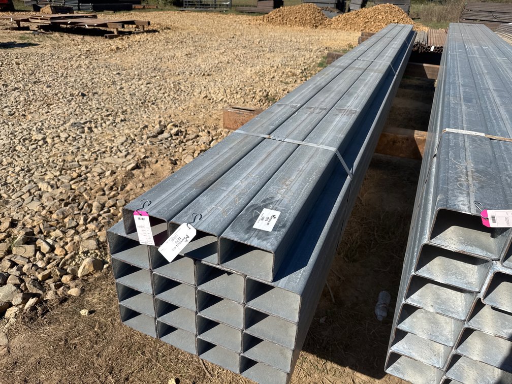 4" x 6" x .134" Wall Galvanized Rectangular Tube - 19 pcs - 26'6" Lengths