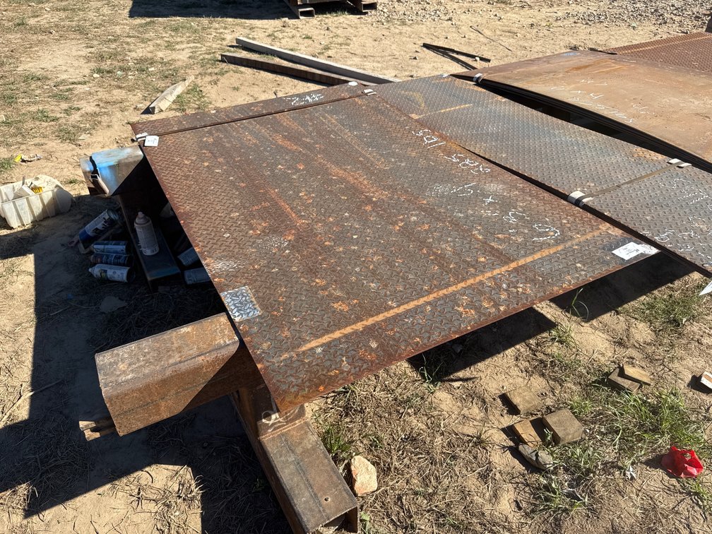 2' x 6'3" x 11 Ga Steel Tread Plate - 2 pcs