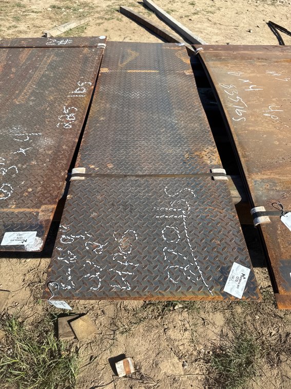 2' x 6'9" x 14 Ga Steel Tread Plate - 4 pcs