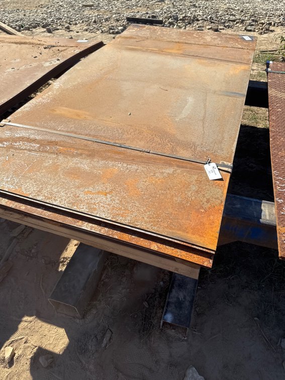 4' x 8' x 11 Ga Steel Tread Plate - 9 pcs