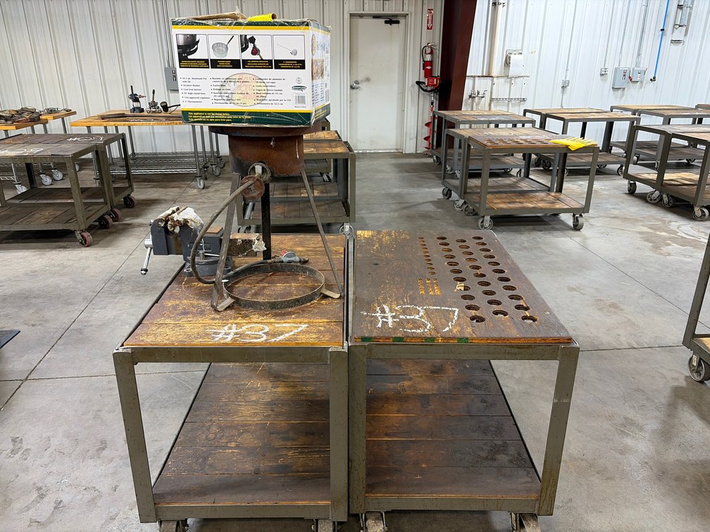 Heavy duty carts, vice, fryer