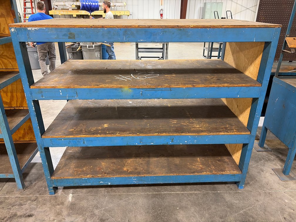 Metal shelf